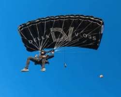 He enjoyed his first day of the New Year (2021) by doing the adventure of sky-diving. Even though his first experience of sky-diving was in 2019.